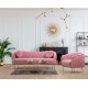 3-Seat Sofa Istiridye - Rose Dusty Rose 3-Seat Sofa Istiridye - Rose Dusty Rose