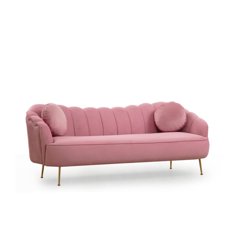 3-Seat Sofa Istiridye - Rose Dusty Rose