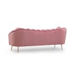 3-Seat Sofa Istiridye - Rose Dusty Rose