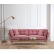 3-Seat Sofa Mapa - Rose Dusty Rose 3-Seat Sofa Mapa - Rose Dusty Rose