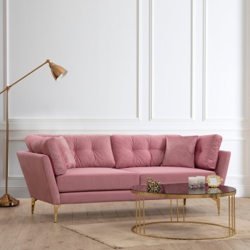 3-Seat Sofa Mapa - Rose Dusty Rose