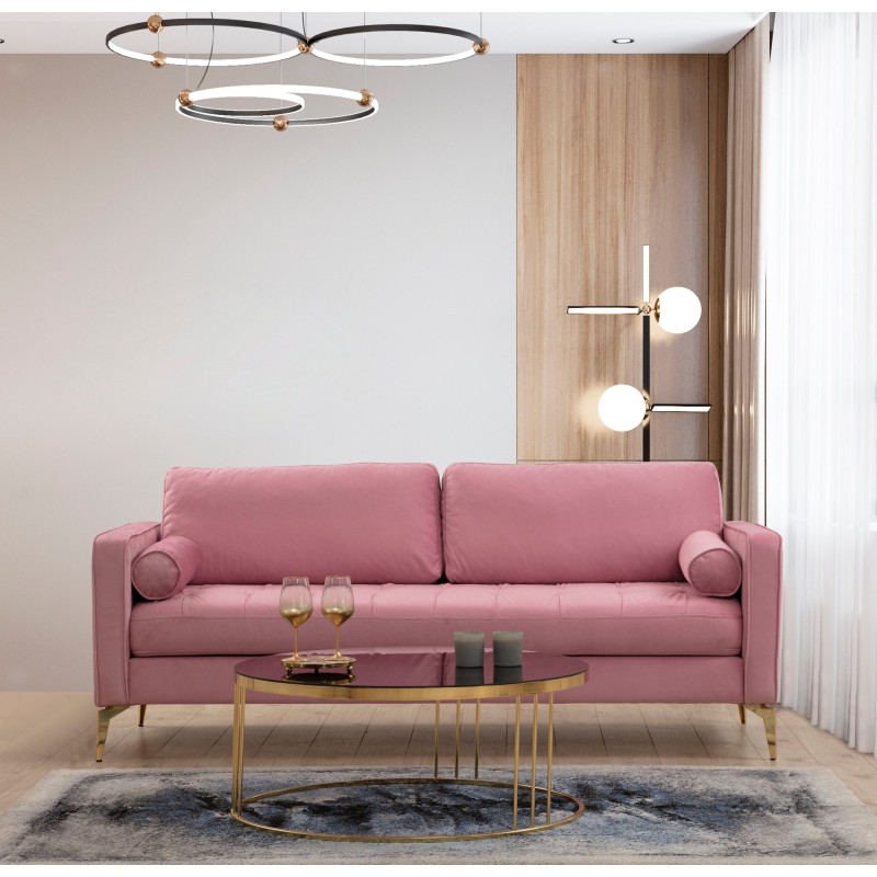 3-Seat Sofa Rome - Rose Dusty Rose