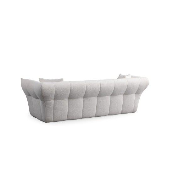 Τριθέσιος Καναπές - Boxer 3 - Χρώμα Λευκό - 240x105x75εκ Τριθέσιος Καναπές - Boxer 3 - Χρώμα Λευκό - 240x105x75εκ