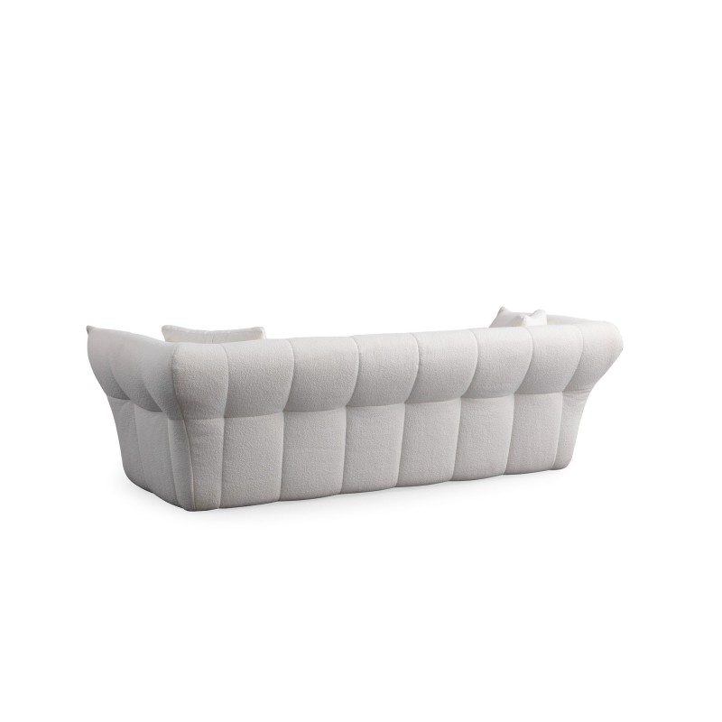 Τριθέσιος Καναπές - Boxer 3 - Χρώμα Λευκό - 240x105x75εκ