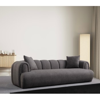 3-Seat Sofa Puffy 3 Plain - Anthracite Anthracite