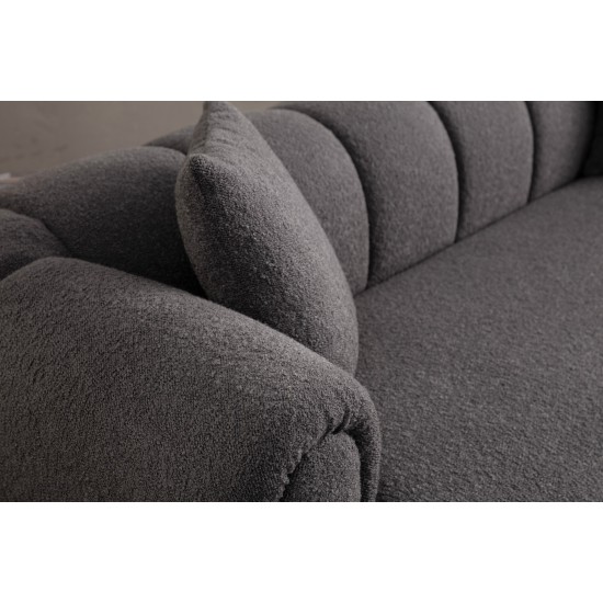 3-Seat Sofa Puffy 3 Plain - Anthracite Anthracite 3-Seat Sofa Puffy 3 Plain - Anthracite Anthracite