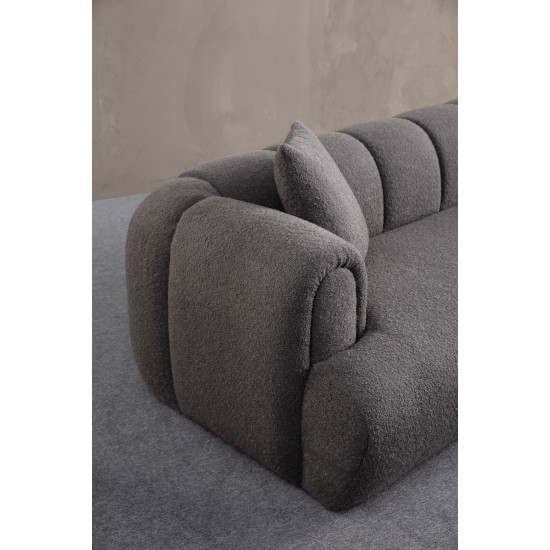 3-Seat Sofa Puffy 3 Plain - Anthracite Anthracite 3-Seat Sofa Puffy 3 Plain - Anthracite Anthracite