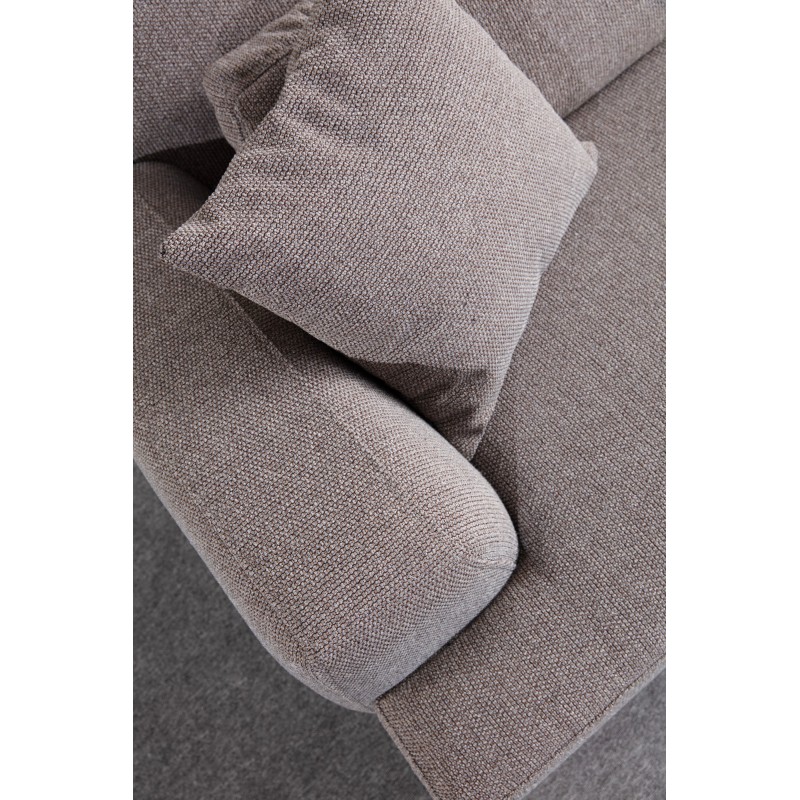 Τριθέσιος Καναπές - Jaguar 3 - Χρώμα Γκρι Καφέ - 240x100x75εκ