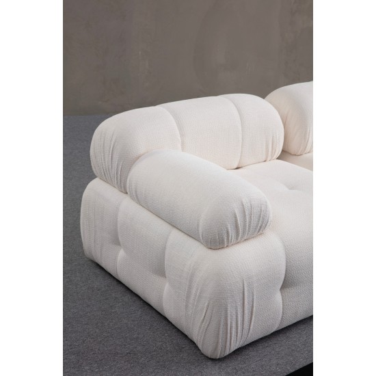 Διθέσιος Καναπές - Petite - Χρώμα Λευκό - 195x95x75εκ Διθέσιος Καναπές - Petite - Χρώμα Λευκό - 195x95x75εκ