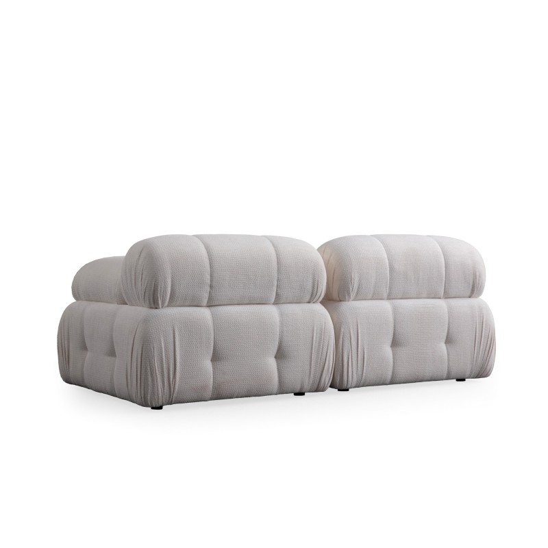 Διθέσιος Καναπές - Petite - Χρώμα Λευκό - 195x95x75εκ