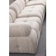 Τριθέσιος Καναπές - Petite - Χρώμα Cream - 290x95x75εκ