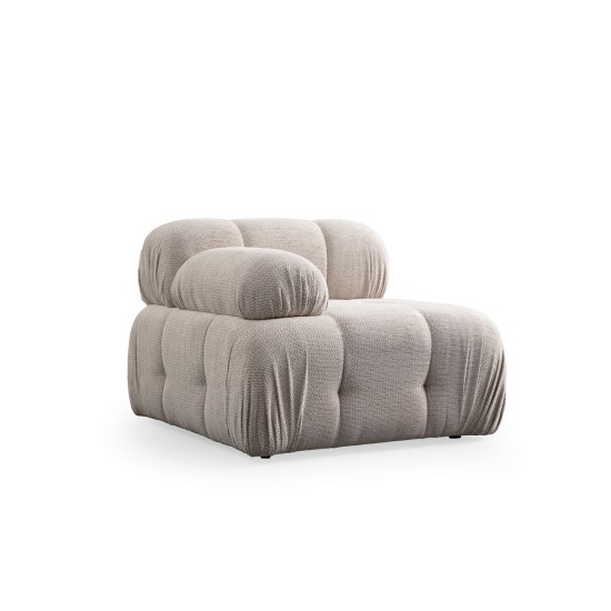 Τριθέσιος Καναπές - Petite - Χρώμα Cream - 290x95x75εκ