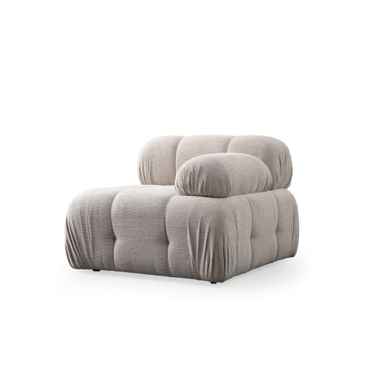 Τριθέσιος Καναπές - Petite - Χρώμα Cream - 290x95x75εκ