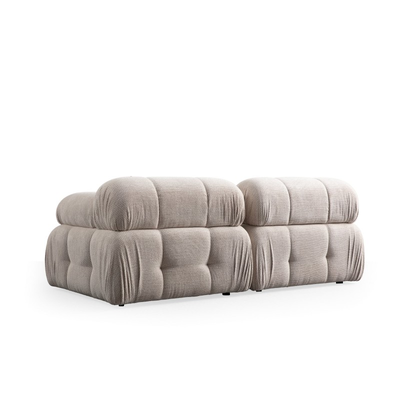 Διθέσιος Καναπές - Petite - Χρώμα Cream - 195x95x75εκ