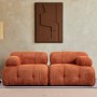 Διθέσιος Καναπές - Petite - Χρώμα Πορτοκαλί - 195x95x75εκ