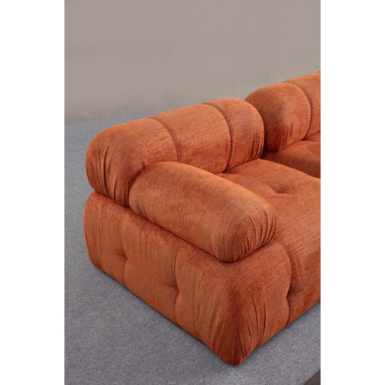 Διθέσιος Καναπές - Petite - Χρώμα Πορτοκαλί - 195x95x75εκ Διθέσιος Καναπές - Petite - Χρώμα Πορτοκαλί - 195x95x75εκ