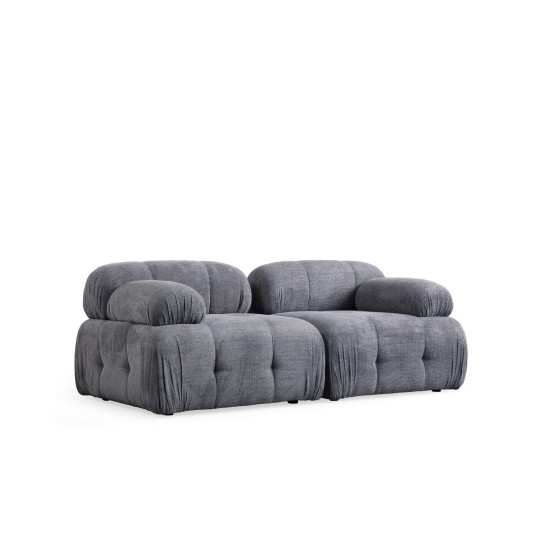 Διθέσιος Καναπές - Petite - Χρώμα Γκρι - 195x95x75εκ Διθέσιος Καναπές - Petite - Χρώμα Γκρι - 195x95x75εκ