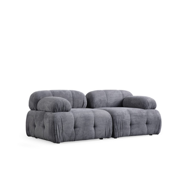 Διθέσιος Καναπές - Petite - Χρώμα Γκρι - 195x95x75εκ