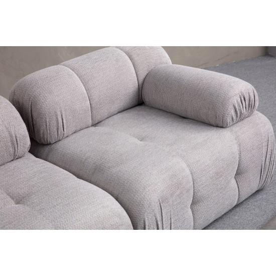 Διθέσιος Καναπές - Petite - Χρώμα Ανοιχτό Γκρι - 195x95x75εκ Διθέσιος Καναπές - Petite - Χρώμα Ανοιχτό Γκρι - 195x95x75εκ