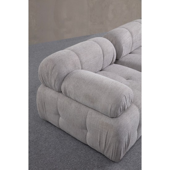 Διθέσιος Καναπές - Petite - Χρώμα Ανοιχτό Γκρι - 195x95x75εκ Διθέσιος Καναπές - Petite - Χρώμα Ανοιχτό Γκρι - 195x95x75εκ