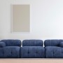 Τριθέσιος Καναπές - Petite - Χρώμα Μπλε της Νύχτας - 290x95x75εκ