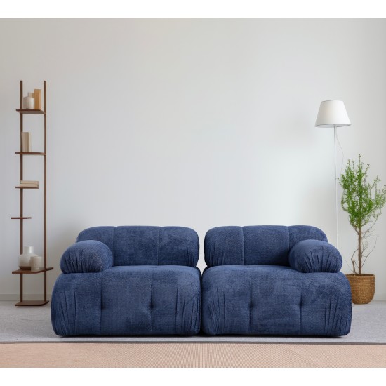 Διθέσιος Καναπές - Petite - Χρώμα Μπλε της Νύχτας - 195x95x75εκ Διθέσιος Καναπές - Petite - Χρώμα Μπλε της Νύχτας - 195x95x75εκ