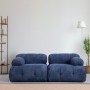 Διθέσιος Καναπές - Petite - Χρώμα Μπλε της Νύχτας - 195x95x75εκ
