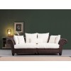 3-Seat Sofa Lawrence Lounge - Brown, White Brown
White