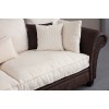 3-Seat Sofa Lawrence Lounge - Brown, White Brown
White