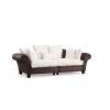 3-Seat Sofa Lawrence Lounge - Brown, White Brown
White