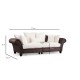 3-Seat Sofa Lawrence Lounge - Brown, White Brown
White 3-Seat Sofa Lawrence Lounge - Brown, White Brown
White