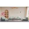 3-Seat Sofa Pescara Lounge (L2-2R) - Pale Green Pale Green
