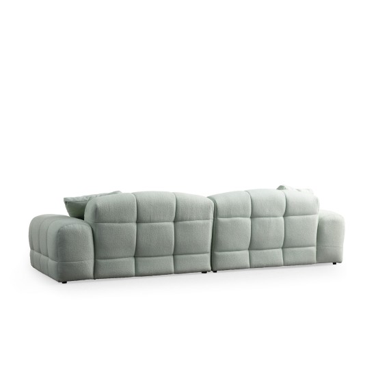 3-Seat Sofa Pescara Lounge (L2-2R) - Pale Green Pale Green 3-Seat Sofa Pescara Lounge (L2-2R) - Pale Green Pale Green