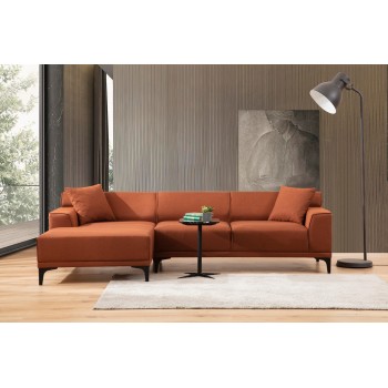 Corner Sofa Petra L Corner - Orange Orange