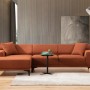 Corner Sofa Petra L Corner - Orange Orange