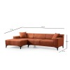 Atelier del Sofa Corner Sofa Petra L Corner - Orange Orange