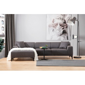 Corner Sofa Petra L Corner - Anthracite Anthracite