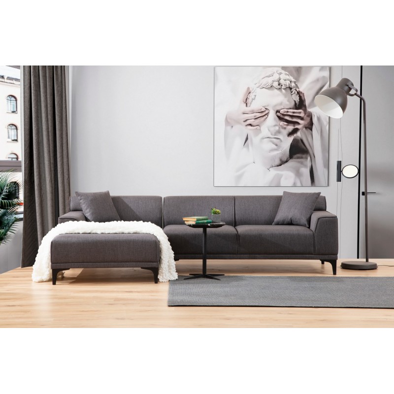 Corner Sofa Petra L Corner - Anthracite Anthracite