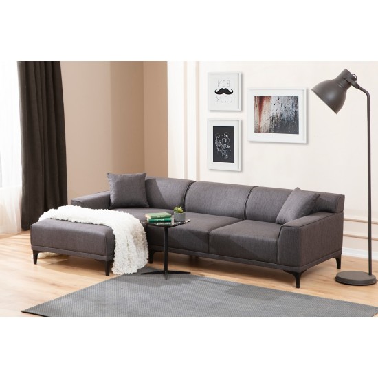 Corner Sofa Petra L Corner - Anthracite Anthracite Corner Sofa Petra L Corner - Anthracite Anthracite