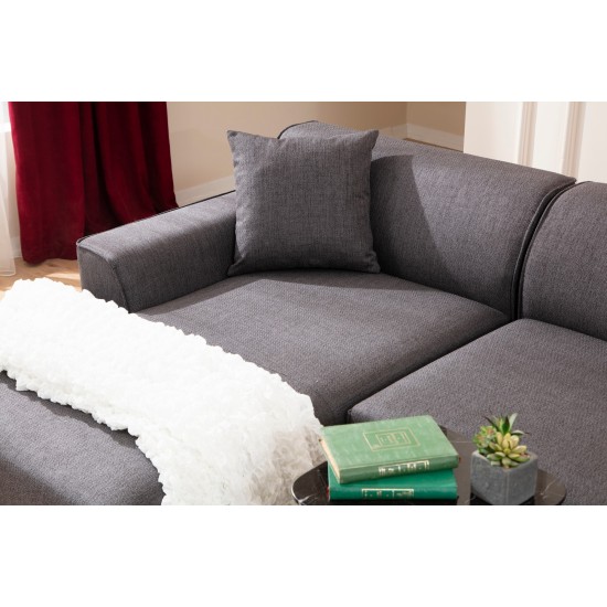 Corner Sofa Petra L Corner - Anthracite Anthracite Corner Sofa Petra L Corner - Anthracite Anthracite