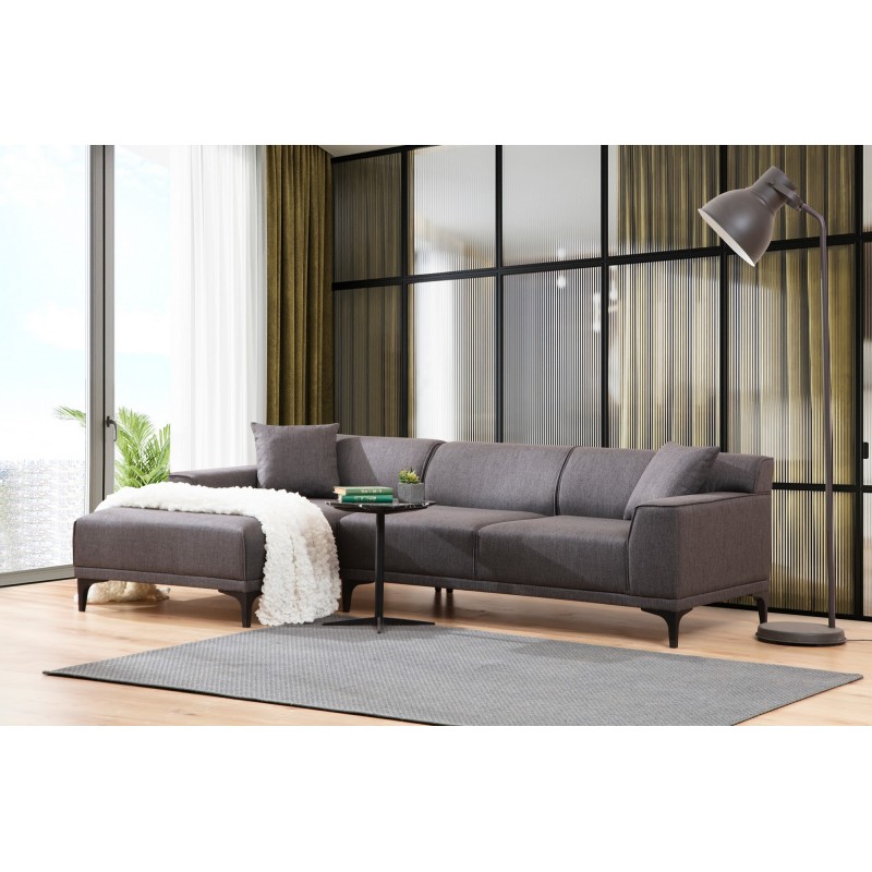 Corner Sofa Petra L Corner - Anthracite Anthracite
