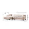 Atelier del Sofa Corner Sofa Petra L Corner - White White