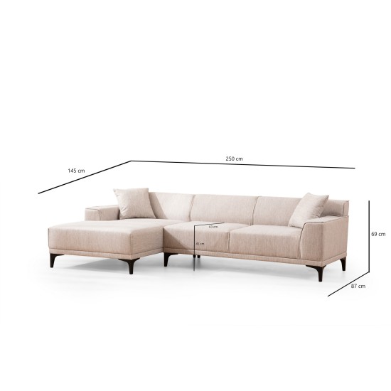 Corner Sofa Petra L Corner - White White Atelier del Sofa Corner Sofa Petra L Corner - White White
