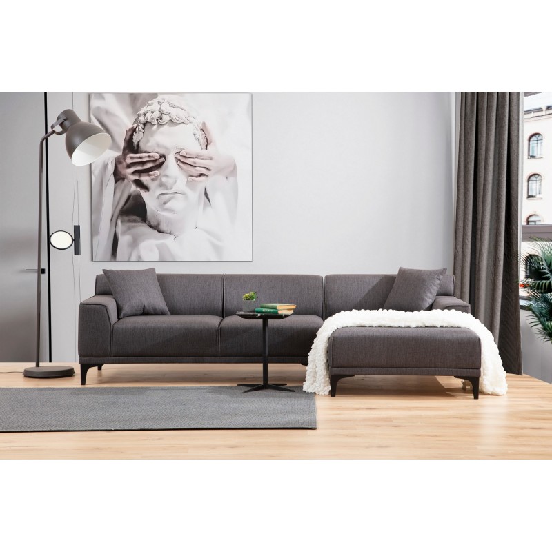 Corner Sofa Petra R Corner - Anthracite Anthracite