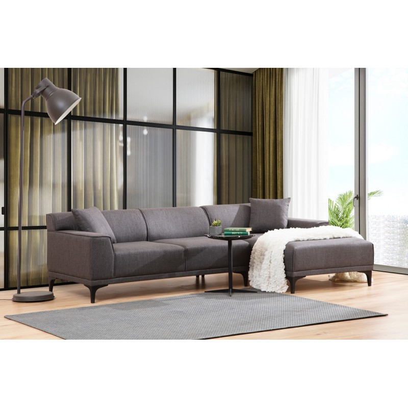 Corner Sofa Petra R Corner - Anthracite Anthracite