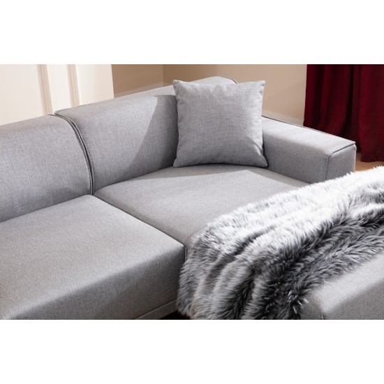 Corner Sofa Petra R Corner - Light Grey Light Grey Corner Sofa Petra R Corner - Light Grey Light Grey