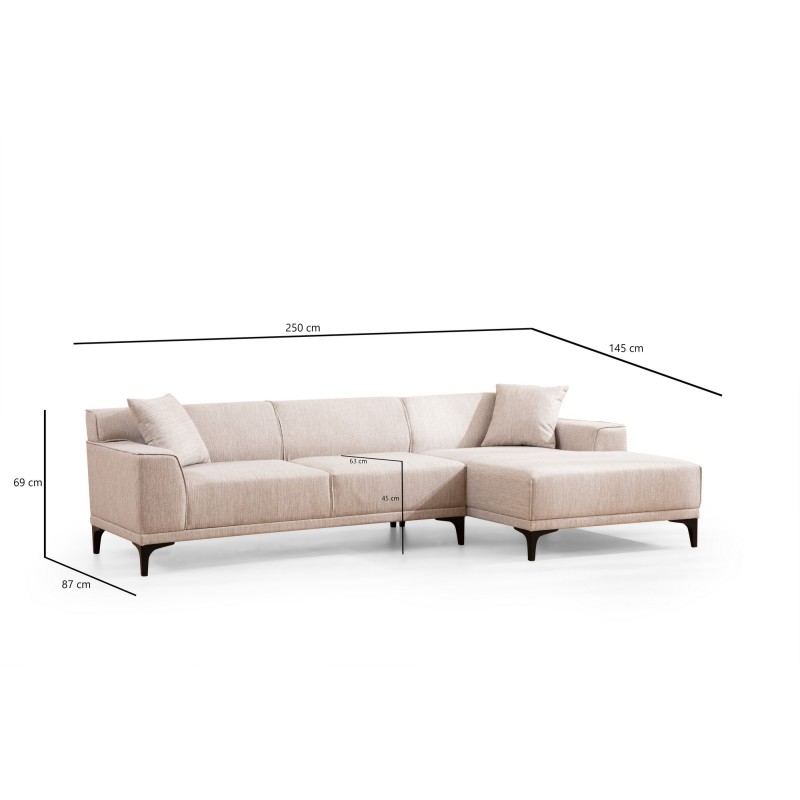 Corner Sofa Petra R Corner - White White