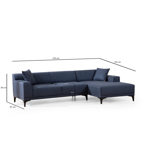 Corner Sofa Petra R Corner - Blue Blue Corner Sofa Petra R Corner - Blue Blue