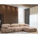 Γωνιακός Καναπές Bubble ( L1-O1-1R -Puf) - Χρώμα Cream - 288x95x75εκ Γωνιακός Καναπές Bubble ( L1-O1-1R -Puf) - Χρώμα Cream - 288x95x75εκ