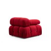 Corner Sofa Bubble Corner ( L1-O1-1R -Puf) - Red Red